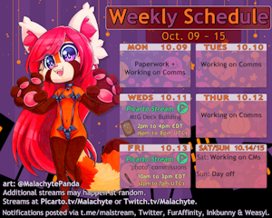 Weekly Schedule [10.09 ~ 10.15]