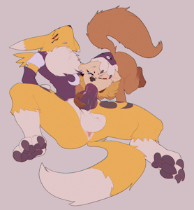 Giving Kuro Renamon the Suck