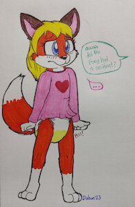 Foxy had an accident