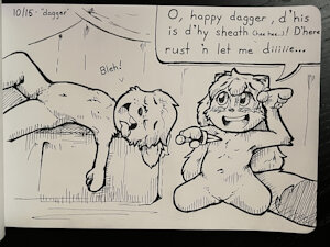 "Dagger" - Day 15 Inktober 2023