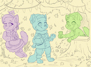 Autumn Coffee Shop YCH