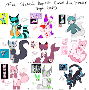 September 2023 Free sketch Live stream
