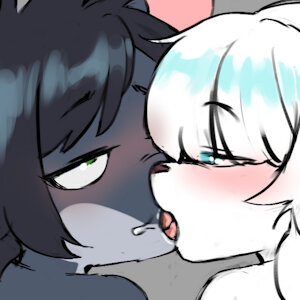 Bottom heavy kiss