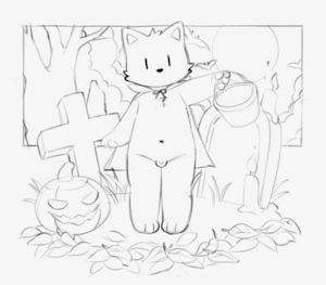 a spooky YCH auction