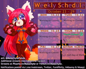 Weekly Schedule [10.23 ~ 10.29]