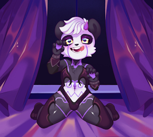 Halloween panda