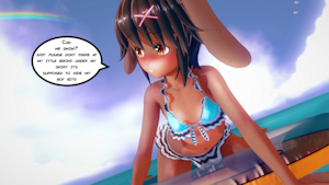 Can we just swim and prettend Im a girl?