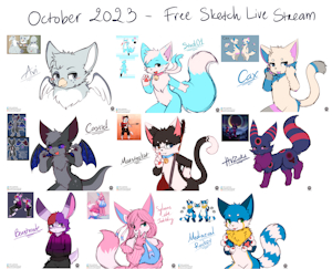 Oct 2023 - Free sketch request [Live streamed]