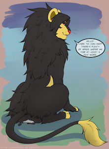Sat on by a Kuro Lion