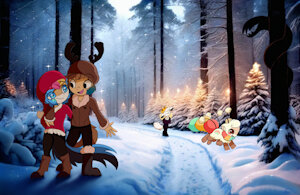 Christmas forest