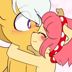A birthday kiss