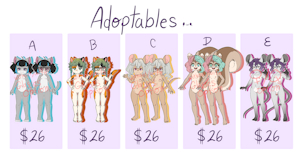 ADOPTABLES (Cubs and Teens) (5/5)