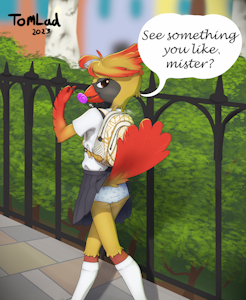 A Risky Tease (Art by Tomlad)