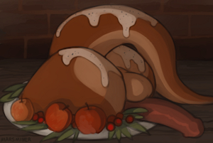 Thanksgiving Otter Ass