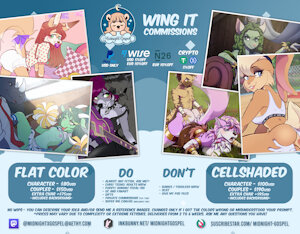 Wing it commissions price sheet