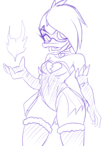 Dark Sabrewing Sketch