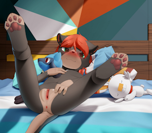 Get up, paws up! (Art by Steelcat)