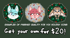 [YCH] wreath icons