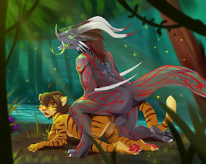 an evening in the woods