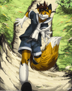 Kiddy At the end of spring by furryratchet