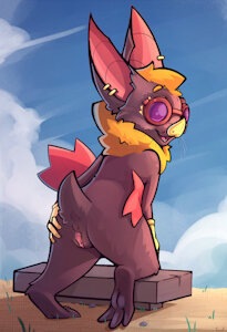 Windblown Bat
