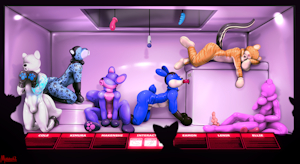 Rubber Zoo Exhibit, Hooded (art)