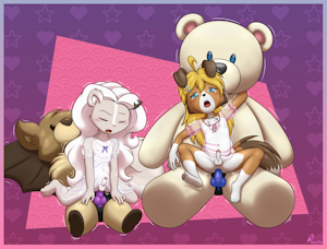 Plushie Playtime (Art by Aurawing)