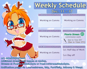 Weekly Schedule [12.11 ~ 12.17]