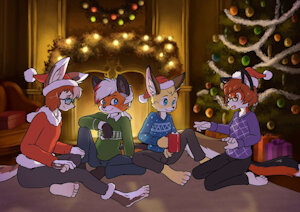 Christmas with friends.