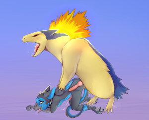 Zephyr and Typhlosion