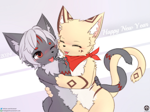 New Year Kiss~ [Art gift]