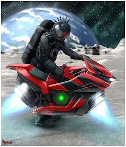 Space Engi-biker (art)