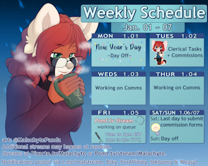 Weekly Schedule [1.01 ~ 1.07]