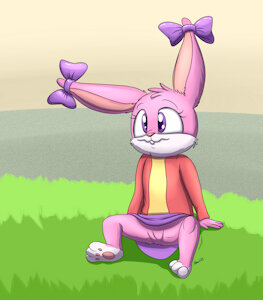 Babs bunny chilling