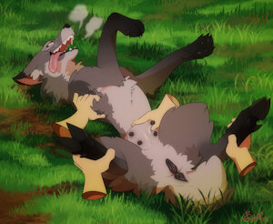 Belly rubs - by Gaafus