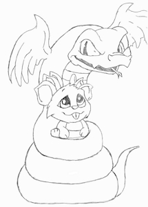 Neopets Tarot - Queen of Cups