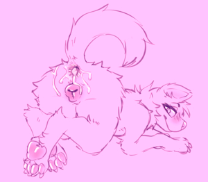 [Feral] Creampie'd Asshole