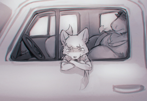 Car rides...
