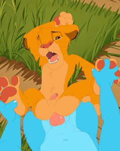 Simba in the Grass