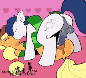 Pony on Pony action
