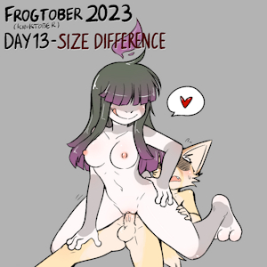 Frogtober 2023 ( +Kinktober )  Day 13 - Size Difference