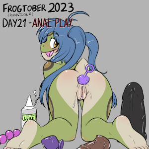 Frogtober 2023 ( +Kinktober )   Day 21 - Anal Play
