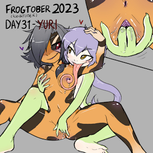 Frogtober 2023 ( +Kinktober ) Day 31 - Yuri