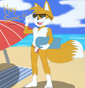 Tails Pitched at the Beach!