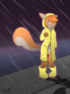 In the rain!!!