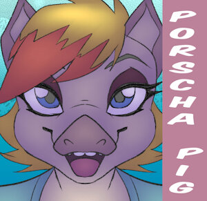 Ms. Porscha Pig – The Talk of the Neighborhood