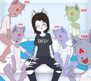 Seff's Harem - YCH auction