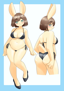 Chubby Rabbit Lady