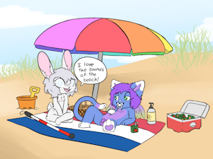 Blind beach day