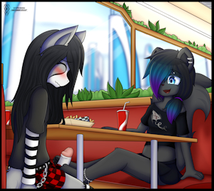 Goth gf paws